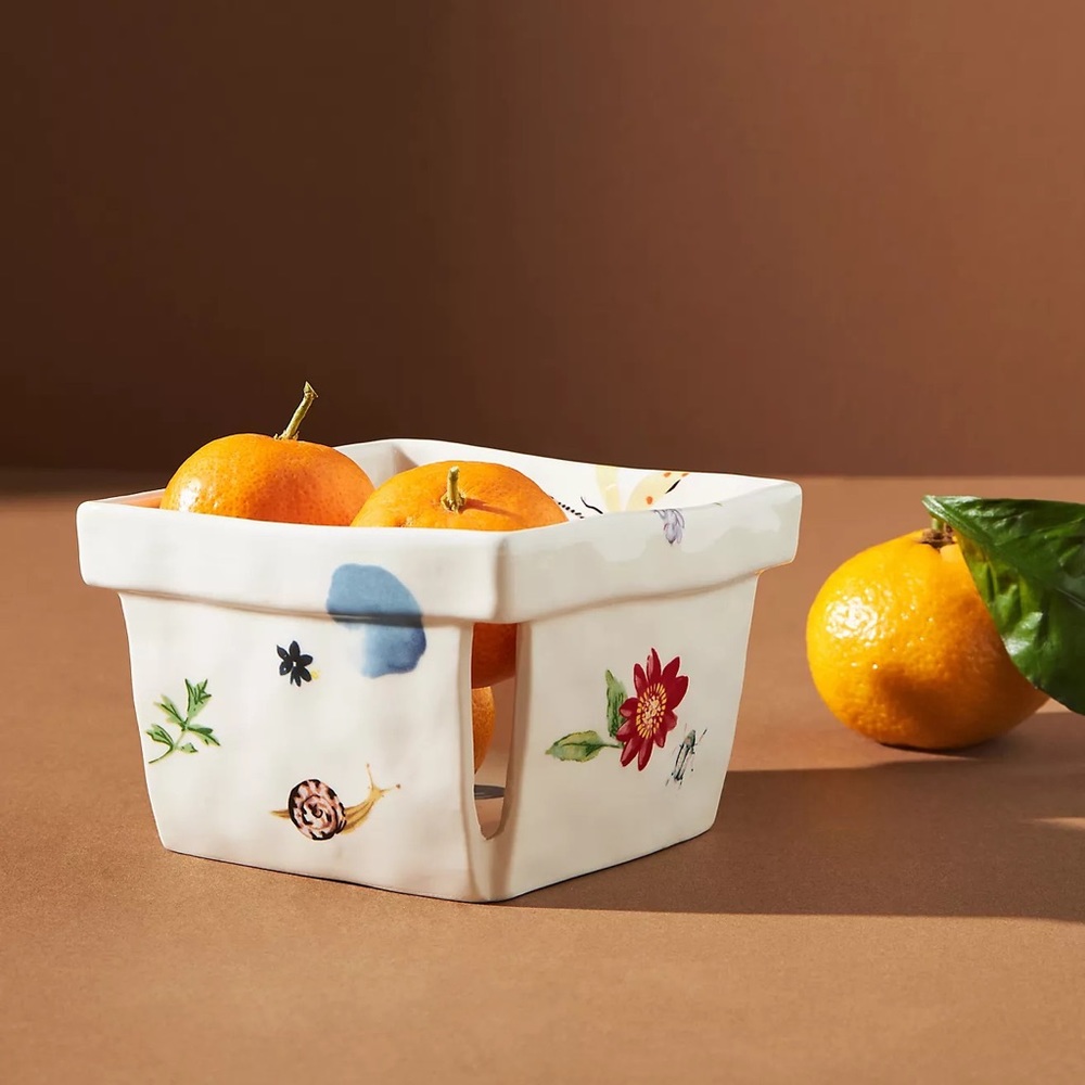 Anthropologie BRAND NEW, Monarch Berry Basket